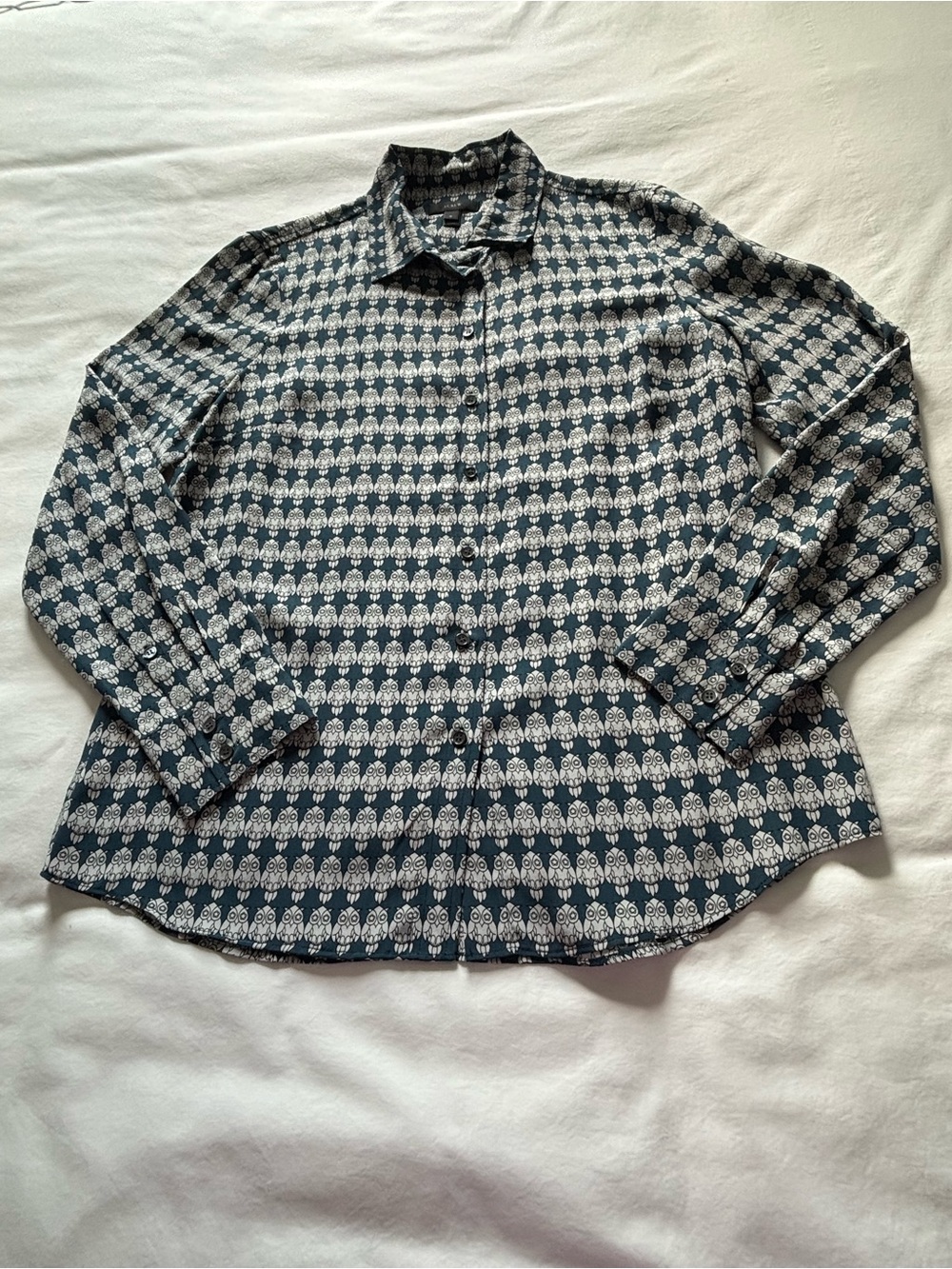 NWOT! RARE! J.Crew Silk Blouse in Owl Print